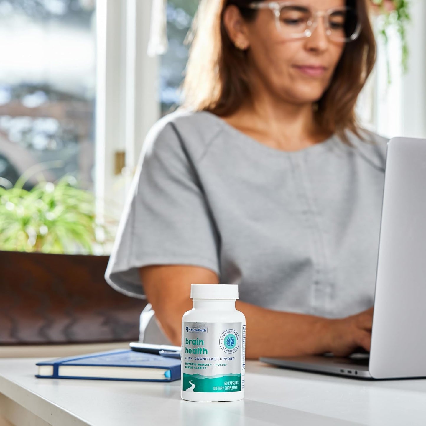 NativePath Brain Health Nootropic, Bacopa & Alpha GPC, 30 Servings | Ginkgo & CoffeeBerry, Supports Memory, Focus & Mental Clarity, Standardized Branded Actives