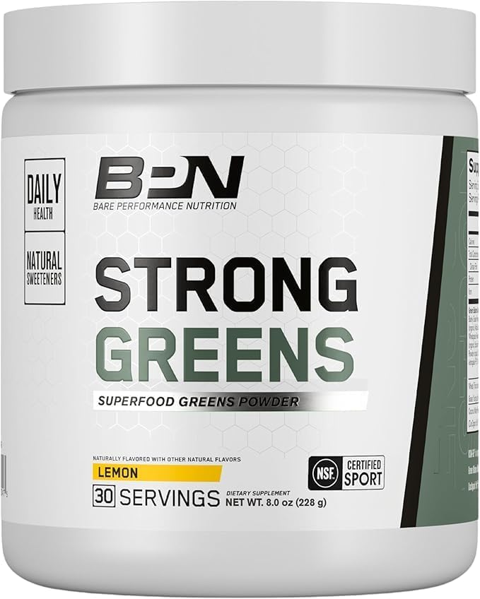BARE PERFORMANCE NUTRITION BPN Strong Greens (Lemon) & Reds (Strawberry) Superfood Bundle