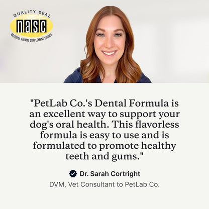 PetLab Co. Dental Formula for Dogs & Cats, Water Additive, 8 fl oz | Bad Breath, Plaque & Tartar Care with No Brushing - So Easy, Just Add To Water!