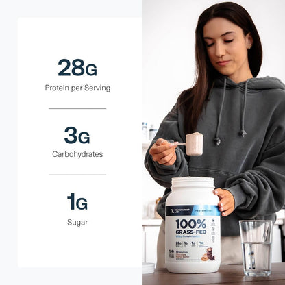 Transparent Labs Grass-Fed Whey Protein Isolate (30 Servings, Chocolate Peanut Butter) & Grass-Fed Whey Protein Isolate (30 Servings, Oatmeal Chocolate Chip Cookie)