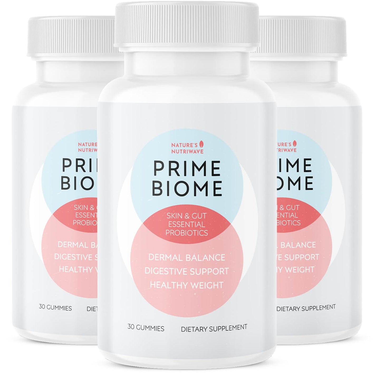 PrimeBiome Gummies – Inulin, Lion's Mane & Ginger – 30 Ct, 1 Month Supply | Prebiotic Inulin, Lion's Mane & Ginger | Non-GMO, No Stimulants, GMP Certified | Chewable daily gummy