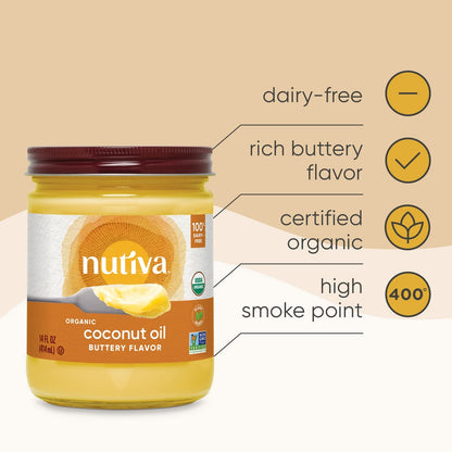 Nutiva, Oil Coconut Buttery Organic, 14 Fl Oz