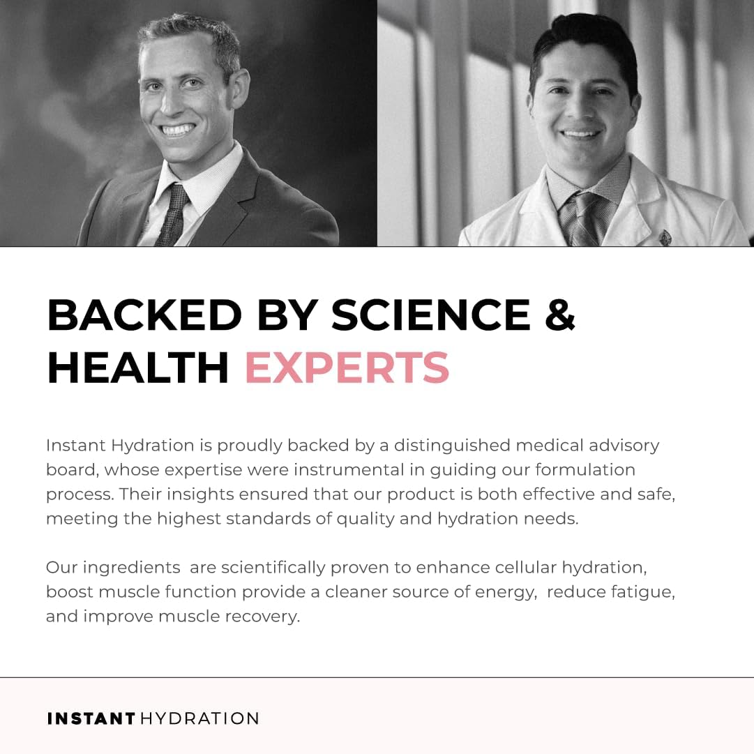 Instant Hydration Electrolytes Powder Packets - Watermelon Electrolyte Drink Mix - Zero Sugar - Keto, Vegan, Gluten-Free, Non-GMO - Boost Recovery, Brain Health, Muscle & Tissue Support- 30 Sticks
