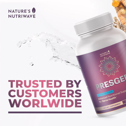 Presgera – Magnesium Glycinate, Turmeric & ALA – 30 Ct, 1 Month Supply | Also includes more botanicals with Magnesium Glycinate, Turmeric & Alpha Lipoic Acid | Non-GMO, Made in USA