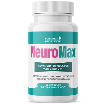 NeuroMax – Passion Flower & Marshmallow Root – 60 Ct, 2 Month Supply | Passion Flower, Marshmallow Root & California Poppy | Non-GMO, GMP Certified, Made in USA | Easy-to-take capsule