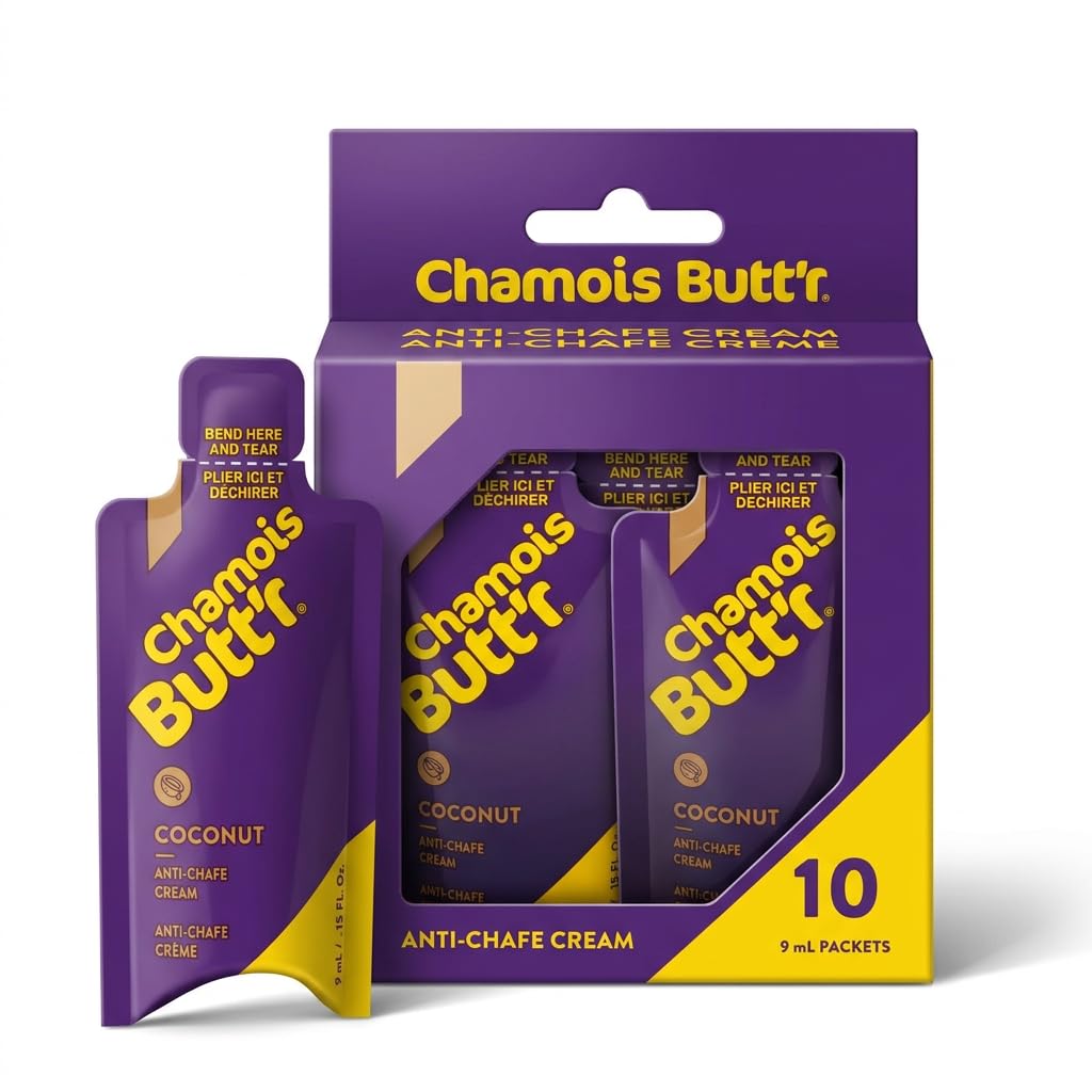 Chamois Butt'r Coconut Anti-Chafe Cream, 10-pack of 9mL packets | cycling-equipment