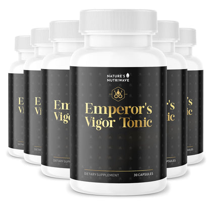 Emperor's Vigor Tonic – Herbal Formula – 60 Capsules, 3 Month Supply | Herbal capsule formula, plant-based blend | Non-GMO, No Stimulants, Made in USA | Easy-to-swallow daily capsule