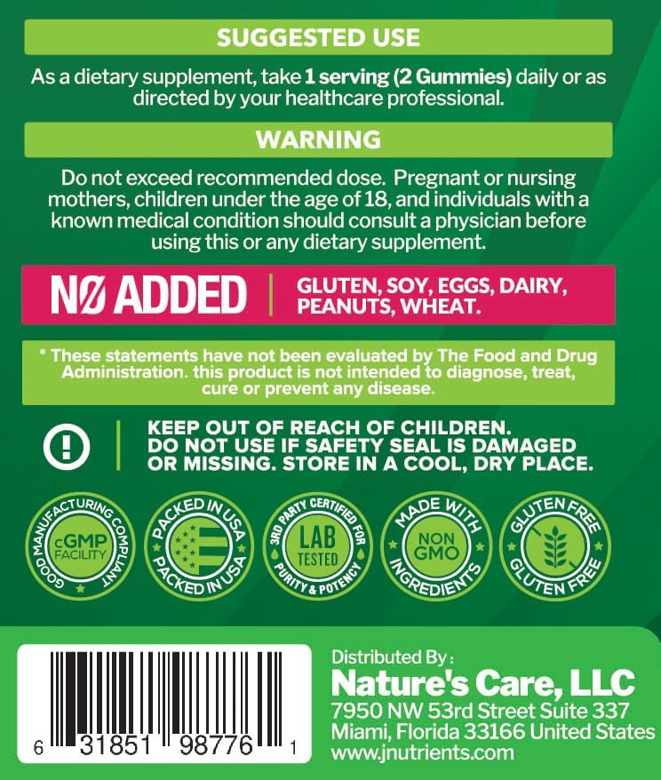 Sea Moss 3000mg Gummies with Bladderwrack and Burdock Root for Men & Women | Natural Irish Sea Moss Superfood for Immune, Thyroid and Detox Support - Extra Strength, Berry Flavor, Gluten-Free, Vegan