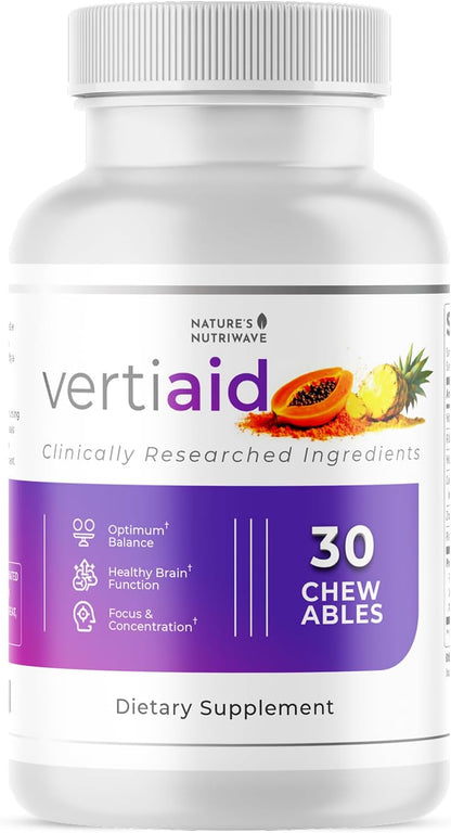 VertiAid – Vitamins, Minerals & Botanical Chewables – 30 Ct, 1 Month Supply | Vitamins, minerals & botanicals | Non-GMO, No Stimulants, Made in USA | Chewable daily tablet