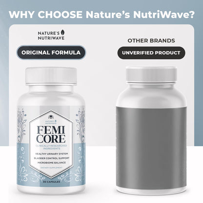 FemiCore – Botanical & Probiotic Capsules – 30 Ct, 1 Month Supply | Botanical & probiotic capsules, clean formula | Non-GMO, Stimulant-Free, GMP-Certified, Made in USA | Daily capsule