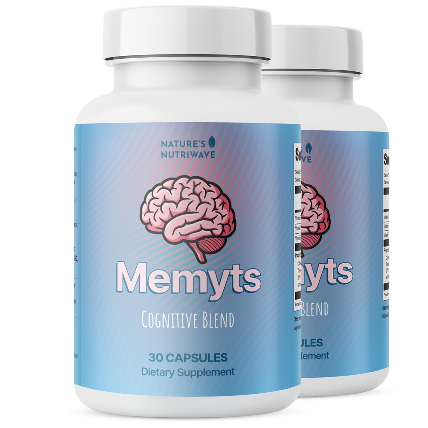 Memyts – B Vitamins & Herbal Extract Capsules – 30 Ct, 3 Month Supply | B Vitamins & herbal extracts | Non-GMO, Made in USA | Easy-to-swallow daily capsule
