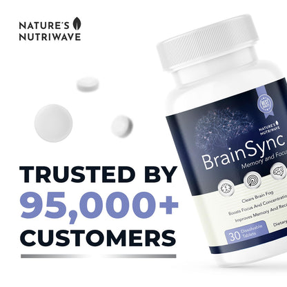 BrainSync – Probiotic Tablets, 3.6 Billion CFU – 30 Ct, 1 Month Supply | Probiotic tablets, 3.6 billion CFU | Easy-to-swallow daily tablet