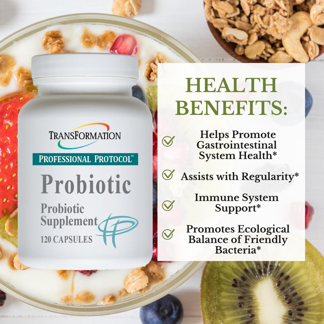 TRANSFORMATION THE GENESIS OF GOOD HEALTH Enzyme Probiotic Supplement, Supports Digestive Health with Enzymes, Nutrient Absorption & Gut Balance, High Potency Formula, 60 Capsules