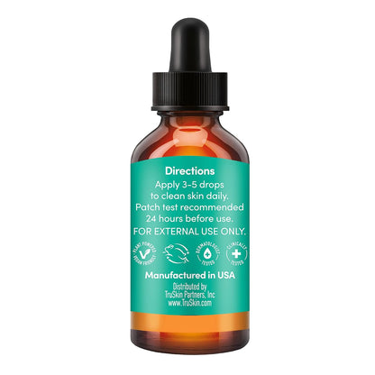 TruSkin Facial Serum with 11 Plant-Derived Vitamins & Minerals for Radiant, Healthy-Looking Skin - Powerful Antioxidants and Nourishing Vitamins for Skin Nutrition, 1 fl oz