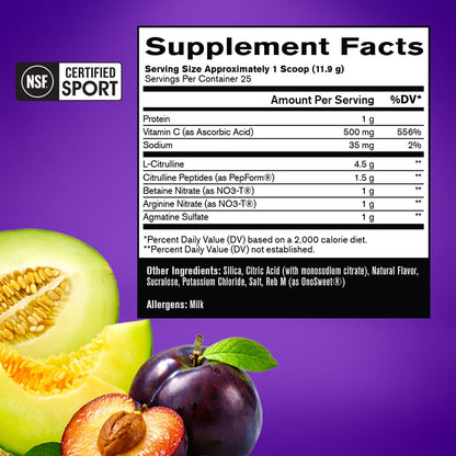 BARE PERFORMANCE NUTRITION, BPN Pump, Pre-Workout Muscle Pump Enhancer w/L-Citrulline, Increased Blood Flow/Oxygen Transport to Muscles, 25 Servings, Pink Lemonade