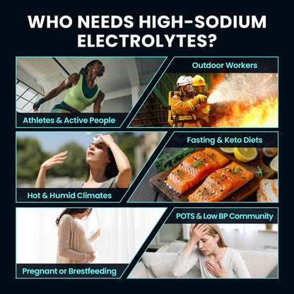 Venture Pal High Sodium Electrolyte Hydration Combo Pack | Sugar-Free Drink Mix with Sodium, Potassium & Magnesium | Keto & Vegan Friendly | Zero Calories | 32 Sticks