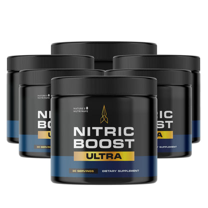Nitric Boost Ultra Powder – GMP-Certified – 30 Servings, 3 Month Supply | Botanical powder, non-habit forming | Non-GMO, GMP-Certified, Made in USA | Mixes into water, daily scoop