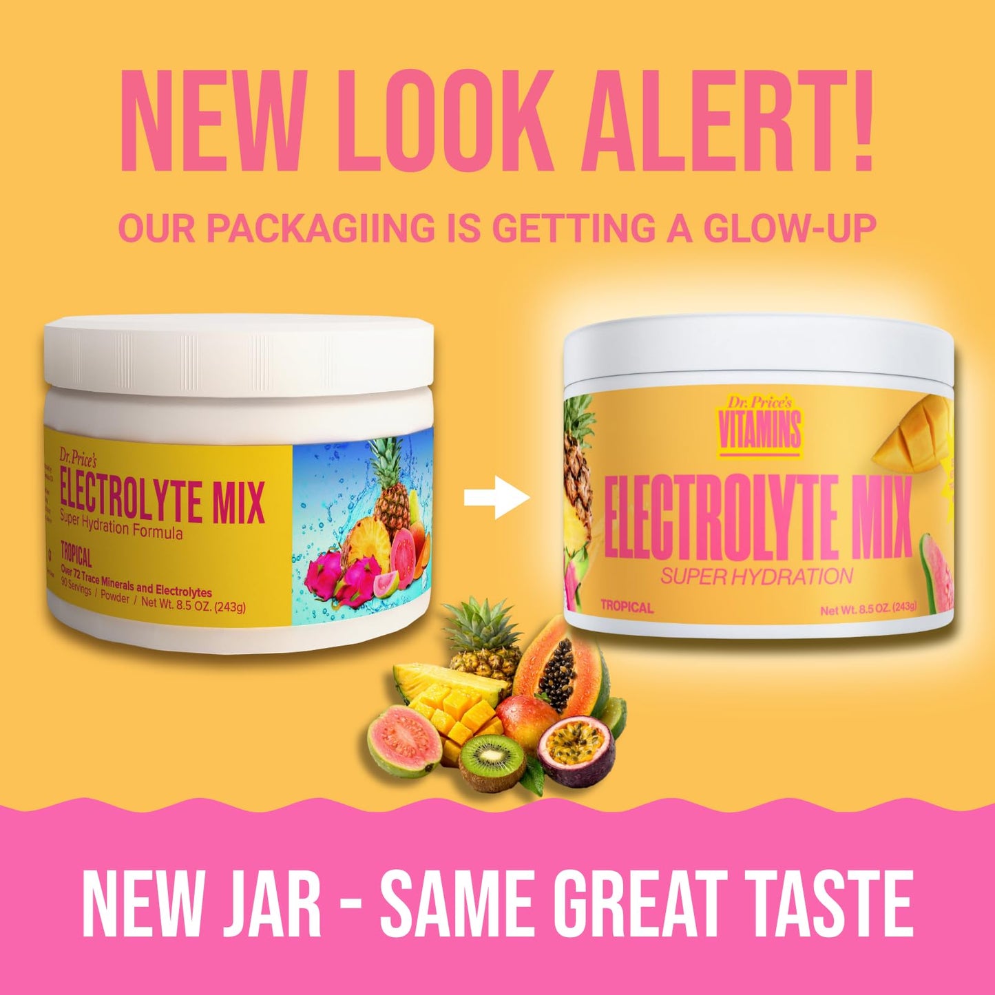 Dr. Price's Vitamins Electrolytes Powder Packets, Lemon Lime, 30 Pack | Electrolyte Mix, Hydration, No Sugar, Sodium, Potassium & 72+ Trace Minerals, Keto Friendly, Made in USA, Doctor-Formulated