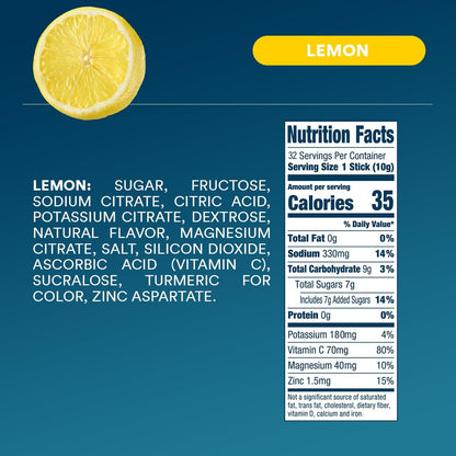 DripDrop Hydration Berry & Lemon Bundle, Electrolyte Packets, 64 Count | Lemon, Berry; 3X Electrolytes; Potassium, Magnesium, Zinc, Vitamin C; Single Serve; Portable; Daily Use, Workouts, Travel
