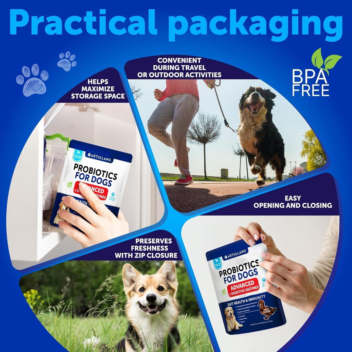 Dog Allergy Relief Chews + Probiotics Bundle - Omega 3 for Skin & Coat, Anti-Itch, Hot Spots Treatment, Immune Support - Probiotics & Prebiotics for Gut Health, Yeast Balance