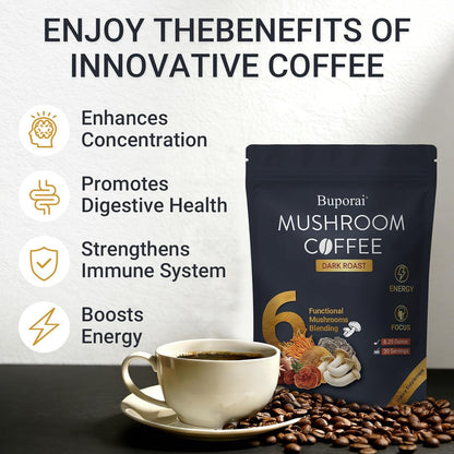 Mushroom Coffee Dark Roast +Medium Roast