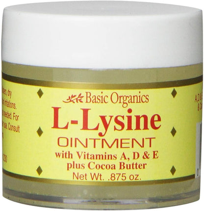Basic Brands Lysine Lip Balm, 0.875 oz | Cold Sore Treatment, Herpes Simplex Treatment