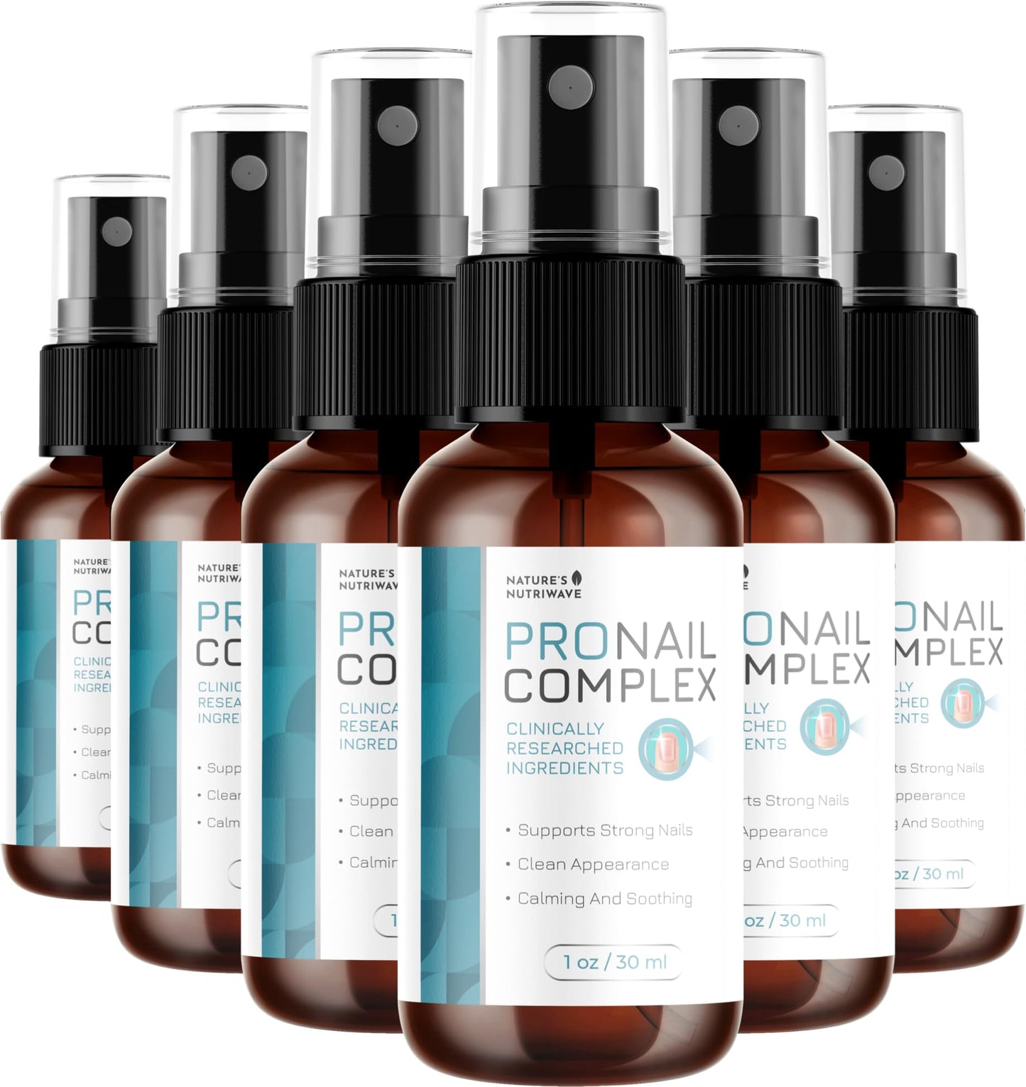 Pronail Complex Spray – Botanical Nail Formula, USA Made – 1 Month Supply | Topical spray for toe & fingernails, botanical | Original extra-strength formula | Fast, no-touch application