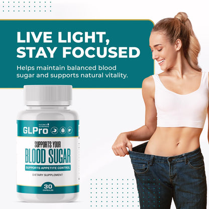 GLPro – Hawthorne, Garlic, Green Tea & Hibiscus – 30 Ct, 2 Month Supply | Hawthorne, Garlic, Green Tea & Hibiscus | Non-GMO, Gluten-Free, Dairy-Free, Vegetarian, Made in USA