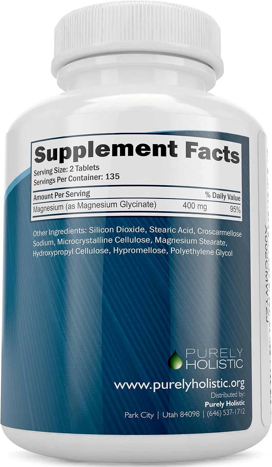Magnesium Glycinate 400mg + Selenium 200mcg - Vegan Bundle - 270 Tablets & 365 Capsules - Made in USA