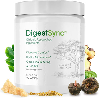 DigestSync Green Powder – Botanical Formula – 30 Servings, 1 Month Supply | Botanical green powder that mixes into water or smoothies | Non-GMO, plant-based blend | Unflavored daily scoop