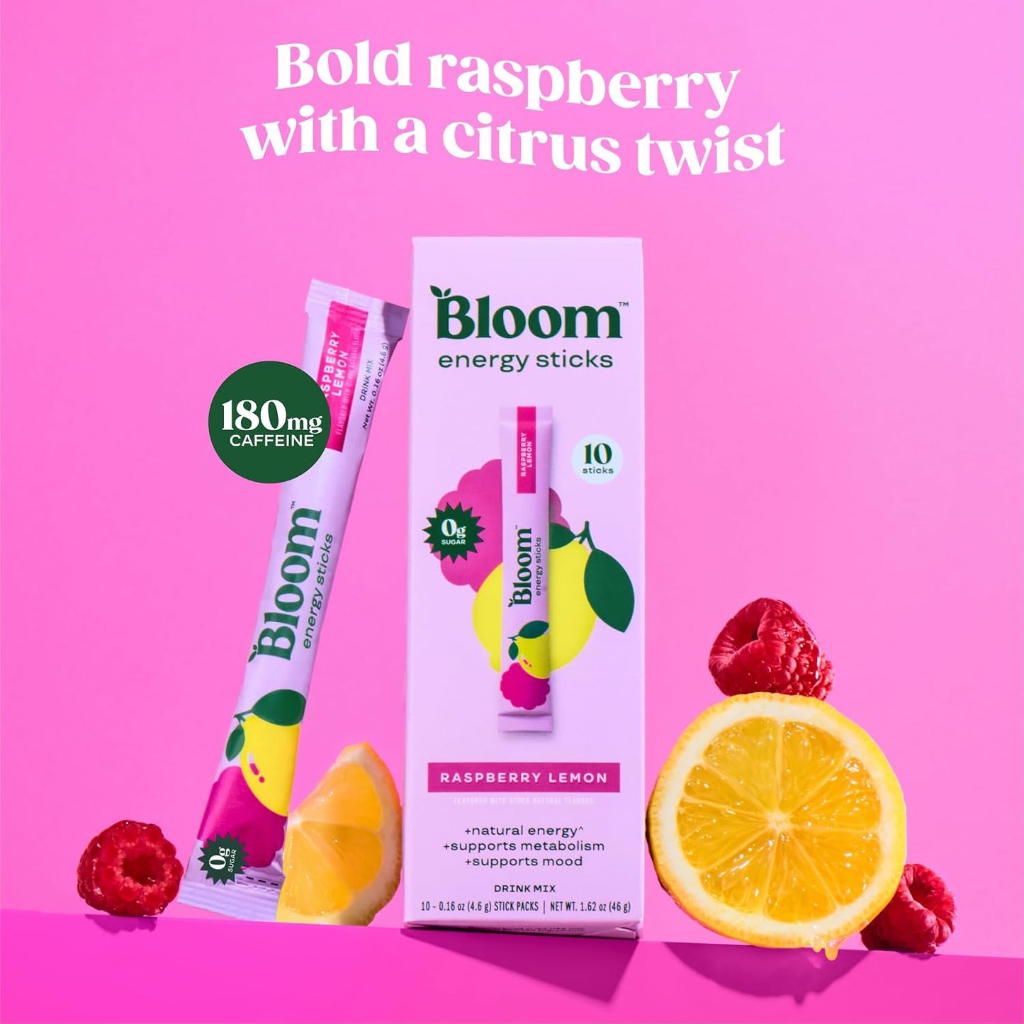Bloom Energy Sticks RaspberryLemonade and Hydration Sticks Rocket Blast Bundle