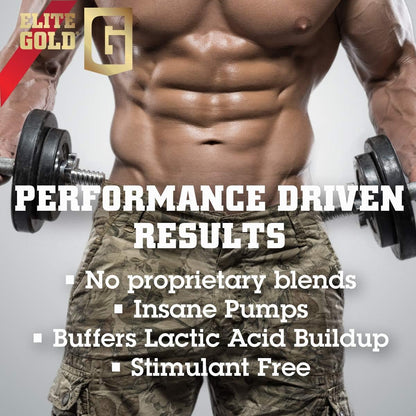 Elite Gold NX6 Nitric Oxide Rush, Pre Workout, Keto, Amino Energy, Beta Alanine, Optimum Nutrient Health, 120 Count Capsules