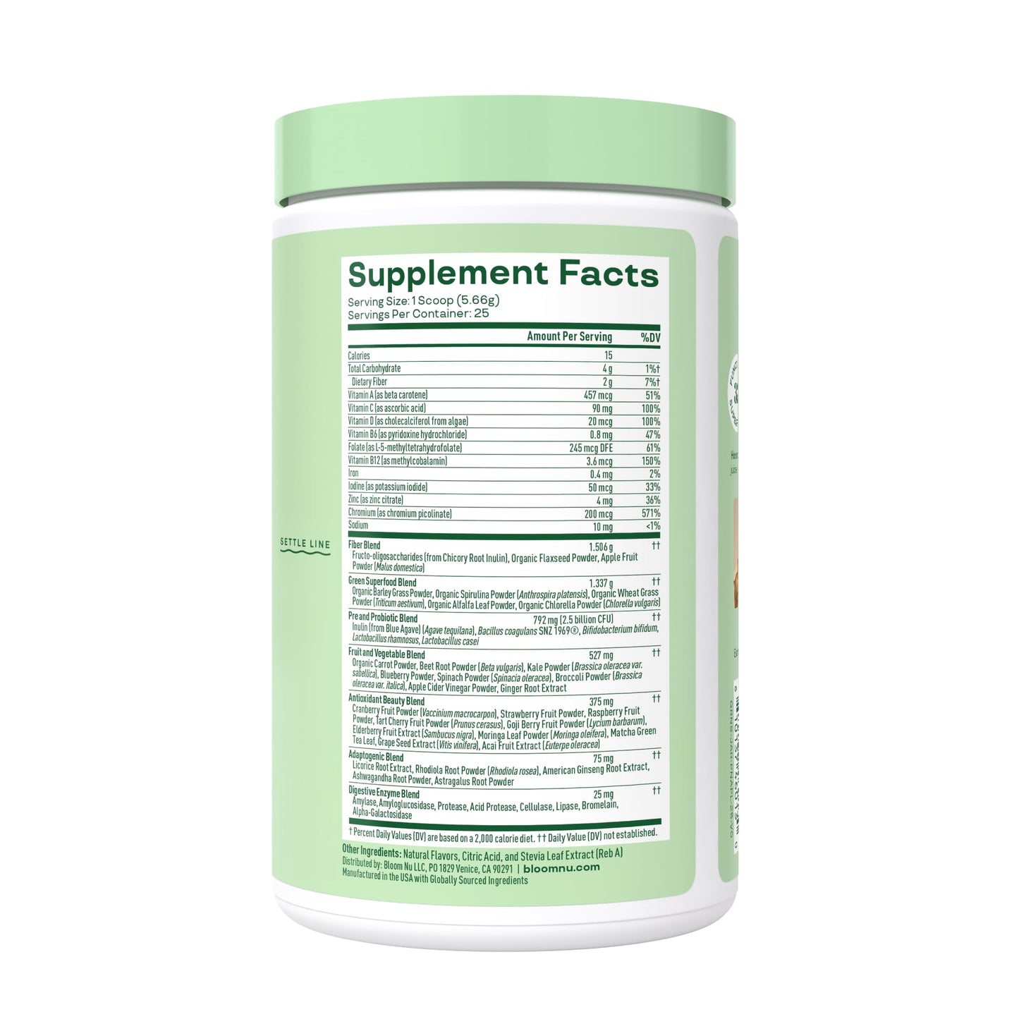 Bloom Nutrition Superfood Greens Powder, Berry, 30 Servings | Digestive Enzymes with Probiotics and Prebiotics, Gut Health, Bloating Relief for Women, Chlorella, Green Juice Mix