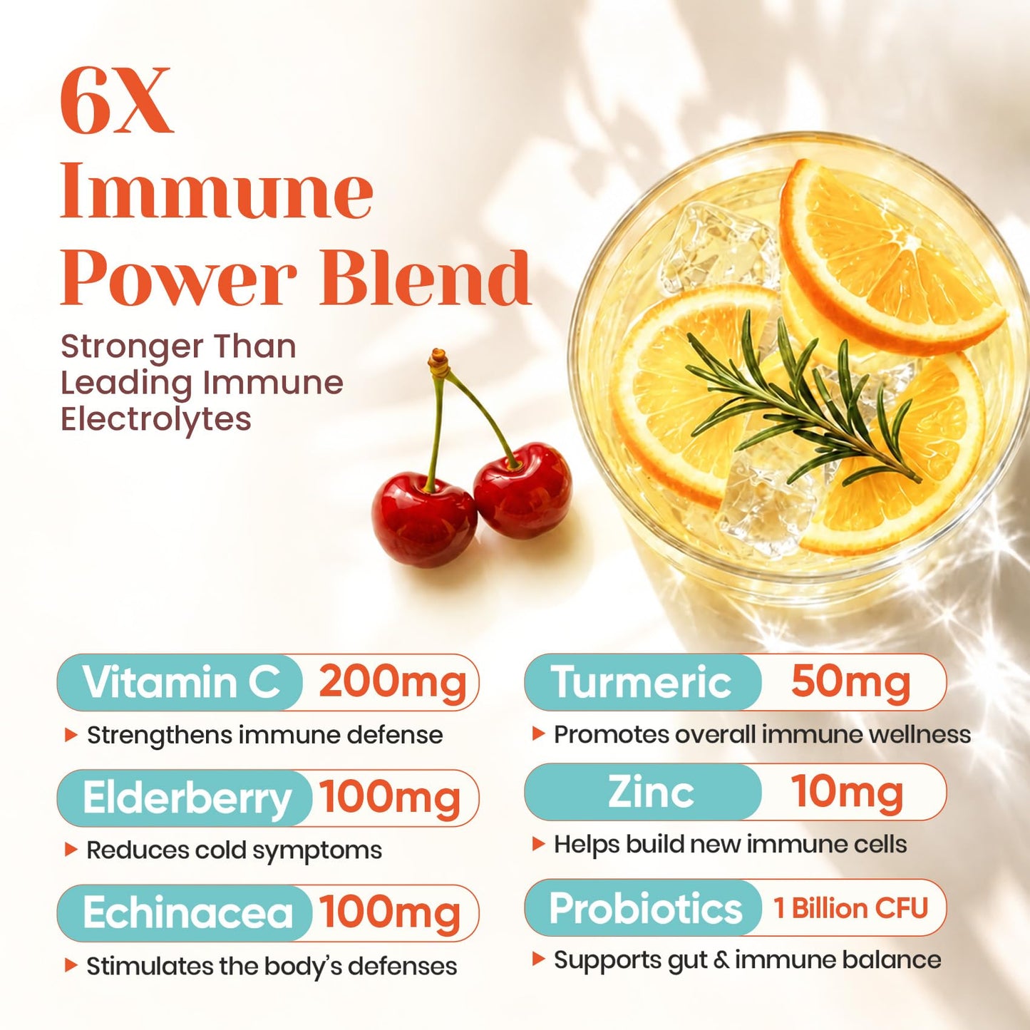 Venture Pal Sugar Free Hydration Packets+Immune-Liquid Daily IV Drink Mix | Electrolyte Powder with 7 Electrolytes & 6 Vitamins, Probiotics + Elderberry | Non-GMO, Keto Friendly, Vegan | 16 Sticks