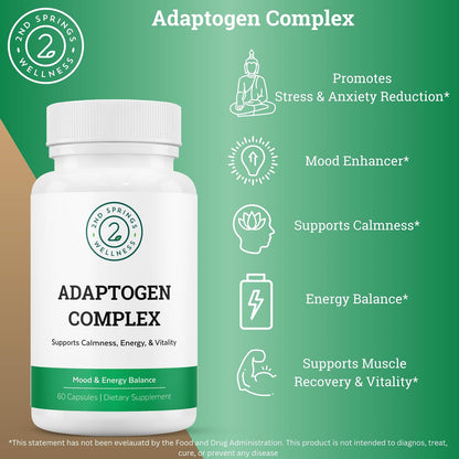 Sleep Well & Adaptogen Complex Bundle - Calming Mind and Stress Relief for a Well-Rested and Balanced Life