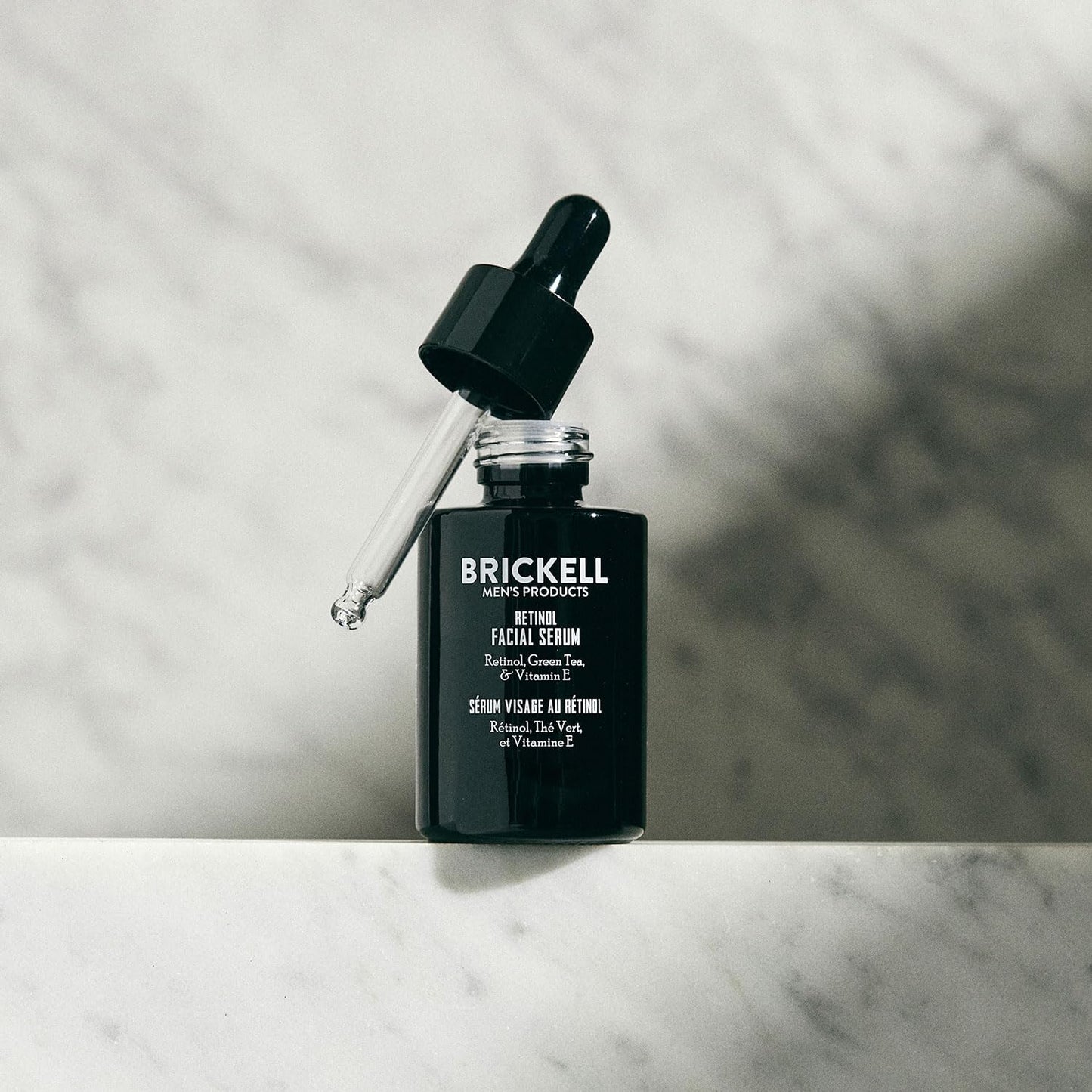 Brickell Men's Retinol Skin Care Serum Treatment For Firming Face Lines & Eye Wrinkles, Deep Hydrating Facial Serum For Anti-Aging, With Retinol, Aloe, and Vitamin E, Fragrance Free, 1 Ounce
