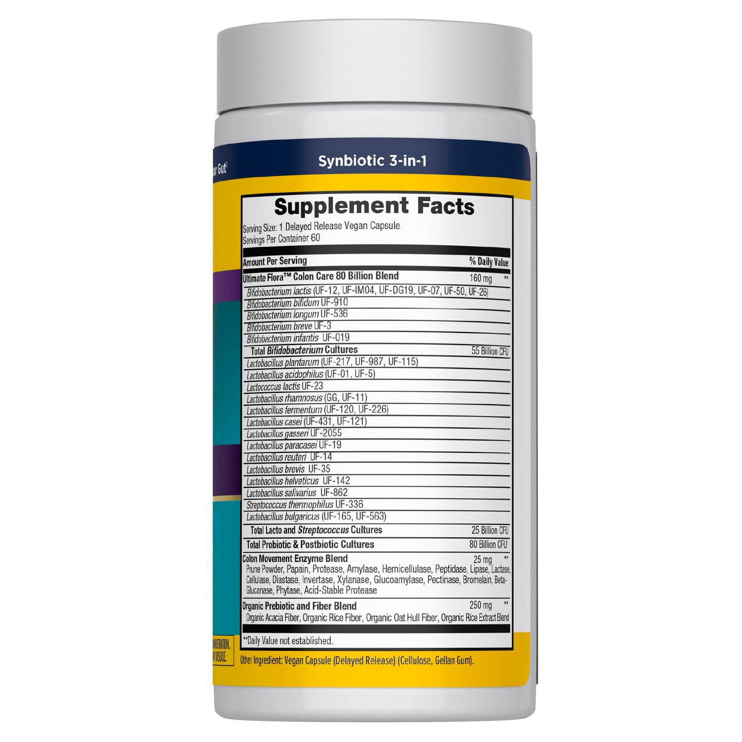 Renew Life Extra Care Digestive Probiotic 50 Billion CFU | 90 Vegetarian Capsules | Supports Digestive, Immune & Respiratory Health | Dairy, Soy and Gluten Free Supplement