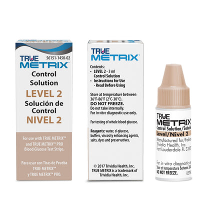 TRUE METRIX Control Solution Bundle, Level 1, 2, 3 Solutions | Solutions and TRUEplus Log Book, for Use with TRUE METRIX Blood Glucose Test Strips, Use to Confirm System Works Correctly