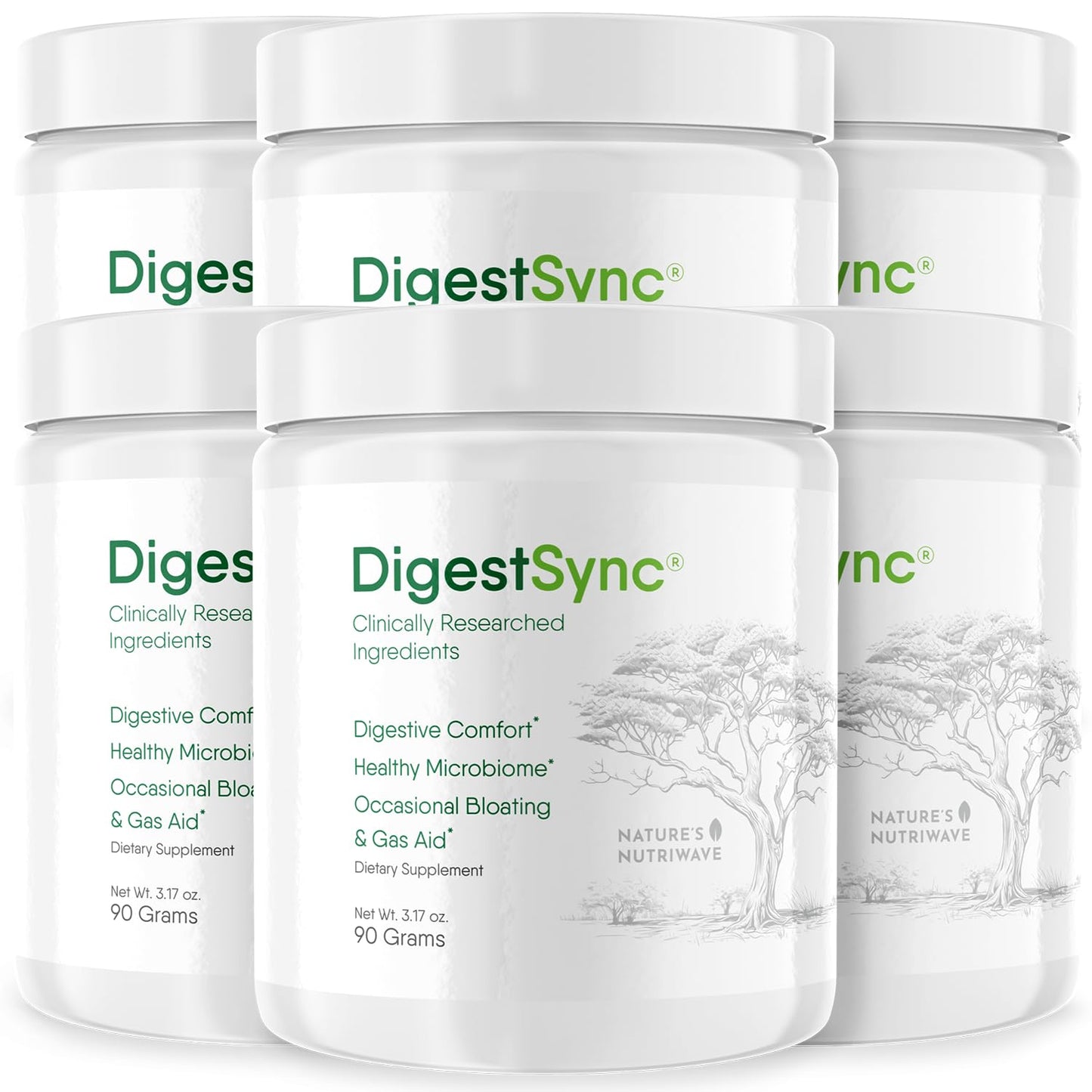 DigestSync Green Powder – Botanical Formula – 30 Servings, 1 Month Supply | Botanical green powder that mixes into water or smoothies | Non-GMO, plant-based blend | Unflavored daily scoop
