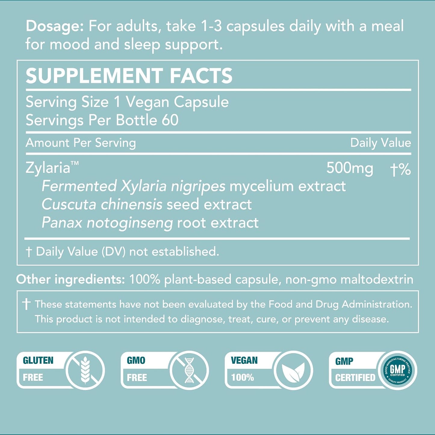 SleepBoost™, formulated with Zylaria™. May Support a Sense of Calm Through Natural Neuro Pathways