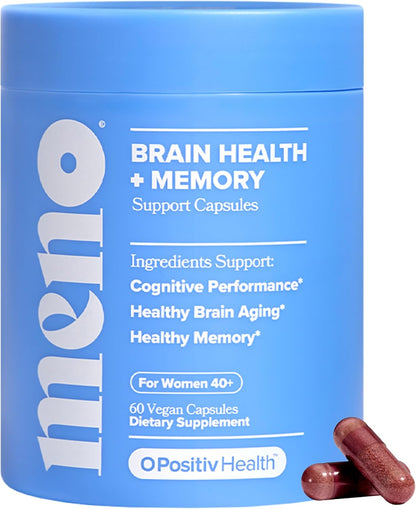 MENO Brain Health + Memory Capsules with Phosphatidylserine – 30-Day Supply
