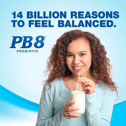 PB8 Probiotic | 14 Billion CFU | 120 Vegetarian Capsules | 8 Strains | for Women and Men | Gluten, Milk, and Soy Free Supplement