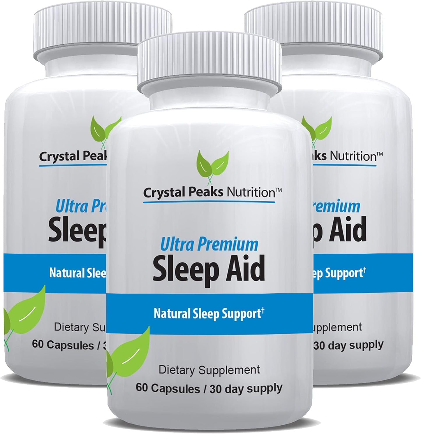 Natural Sleep Aid - Herbal Sleep Supplement Made with Valerian Root, Melatonin, Chamomile, Magnesium – Recommended for Difficulty Sleeping - Adult Extra Strength Sleeping Pills. 60 Vegan Capsules