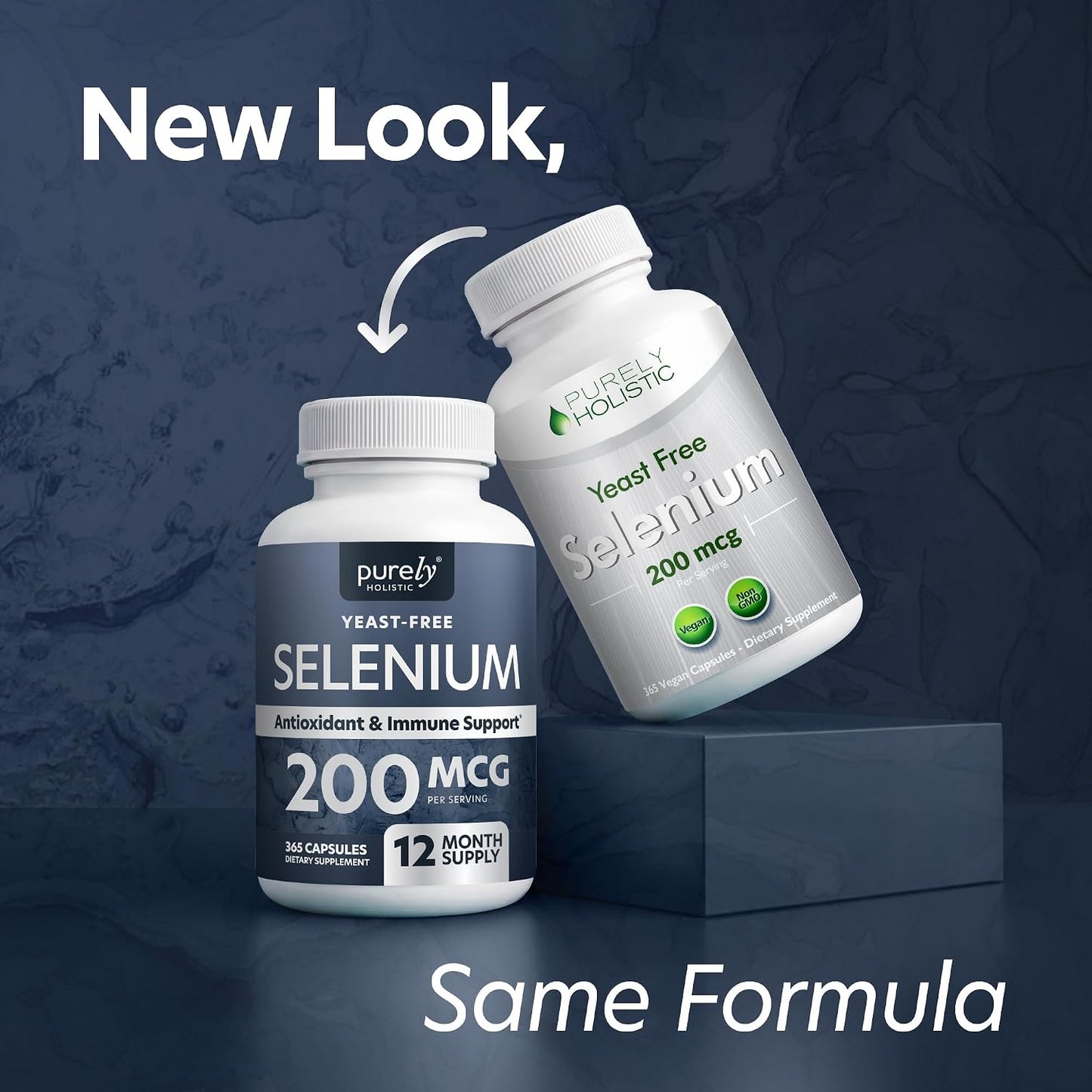Selenium 200mcg Capsules, 1 Year Supply, Yeast-Free Selenomethionine, Vegan | Immune Antioxidant and Thyroid Health Support, Selenium Supplements for Women and Men, Gluten-Free & Non-GMO, 365 Capsules
