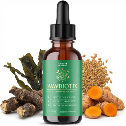 Pawbiotix Liquid Probiotics for Dogs – 1oz, 1 Month Supply | Liquid probiotic drops for dogs, Beacon flavor | Original formula | Add to food or water, easy daily dose