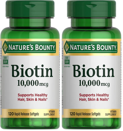 Nature's Bounty Biotin 10,000 mcg, 250 Rapid Release Softgels
