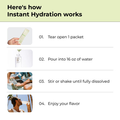 Instant Hydration Electrolytes Powder Packets - Watermelon Electrolyte Drink Mix - Zero Sugar - Keto, Vegan, Gluten-Free, Non-GMO - Boost Recovery, Brain Health, Muscle & Tissue Support- 30 Sticks