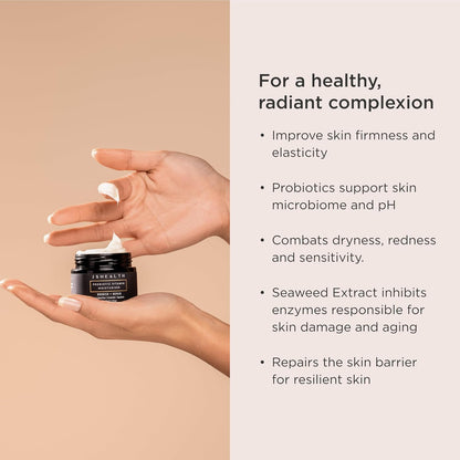 JSHealth Facial Moisturizer Gentle Face Hydrating Lotion for Women & Men | Ceramide Moisturizer Face Cream, Hydrating Face Lotion for Dry Skin with Probiotics