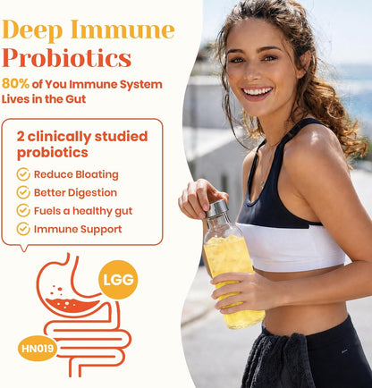 Venture Pal Sugar Free Hydration Packets+Immune-Liquid Daily IV Drink Mix | Electrolyte Powder with 7 Electrolytes & 6 Vitamins, Probiotics + Elderberry | Non-GMO, Keto Friendly, Vegan | 16 Sticks