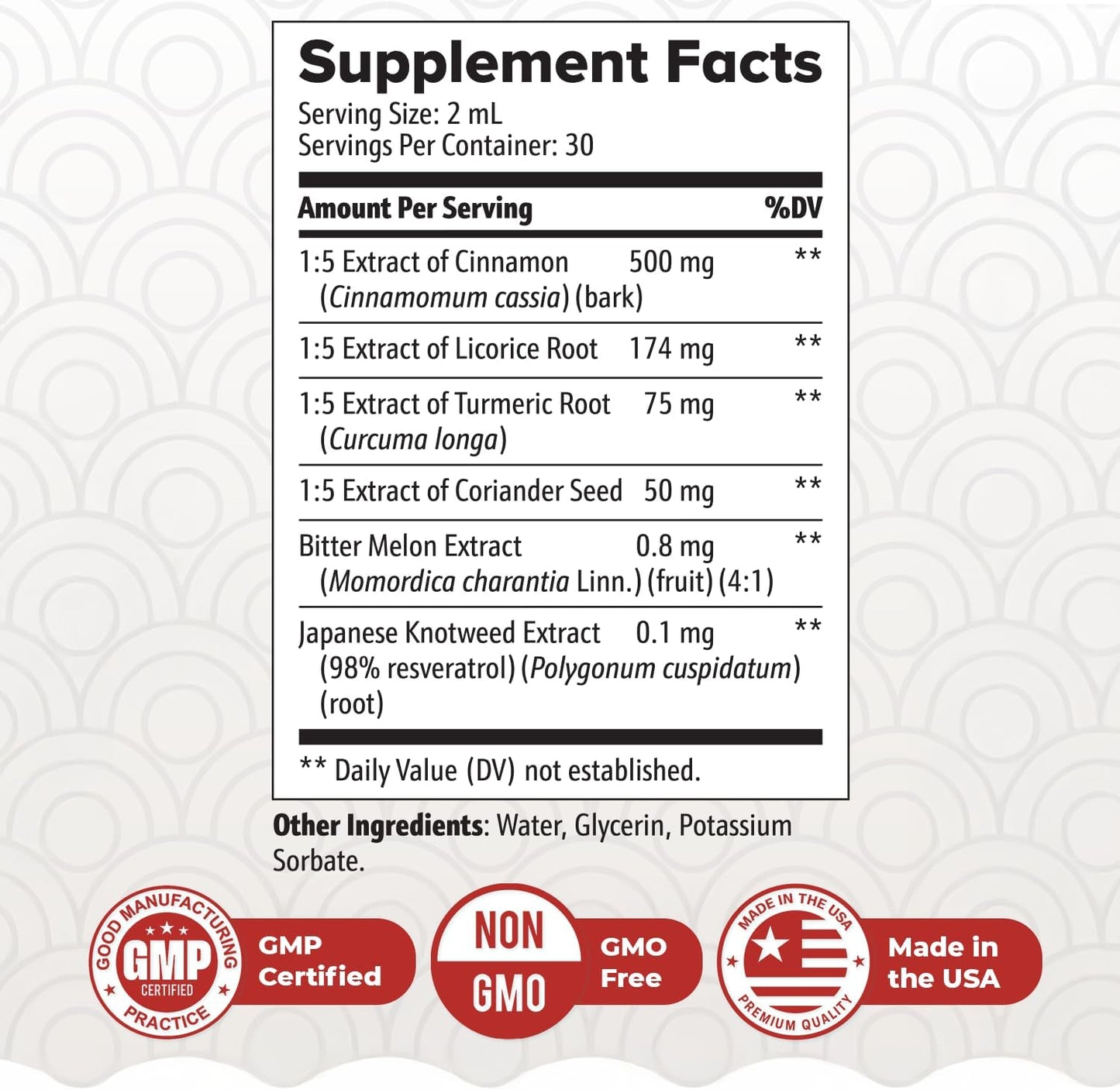 ZenSulin Drops – Cinnamon, Licorice Root & Turmeric – 60ml, 1 Month Supply | Cinnamon, Licorice Root & Turmeric, herbal liquid | Non-GMO, Gluten-Free, Made in USA | Dropper, daily drops